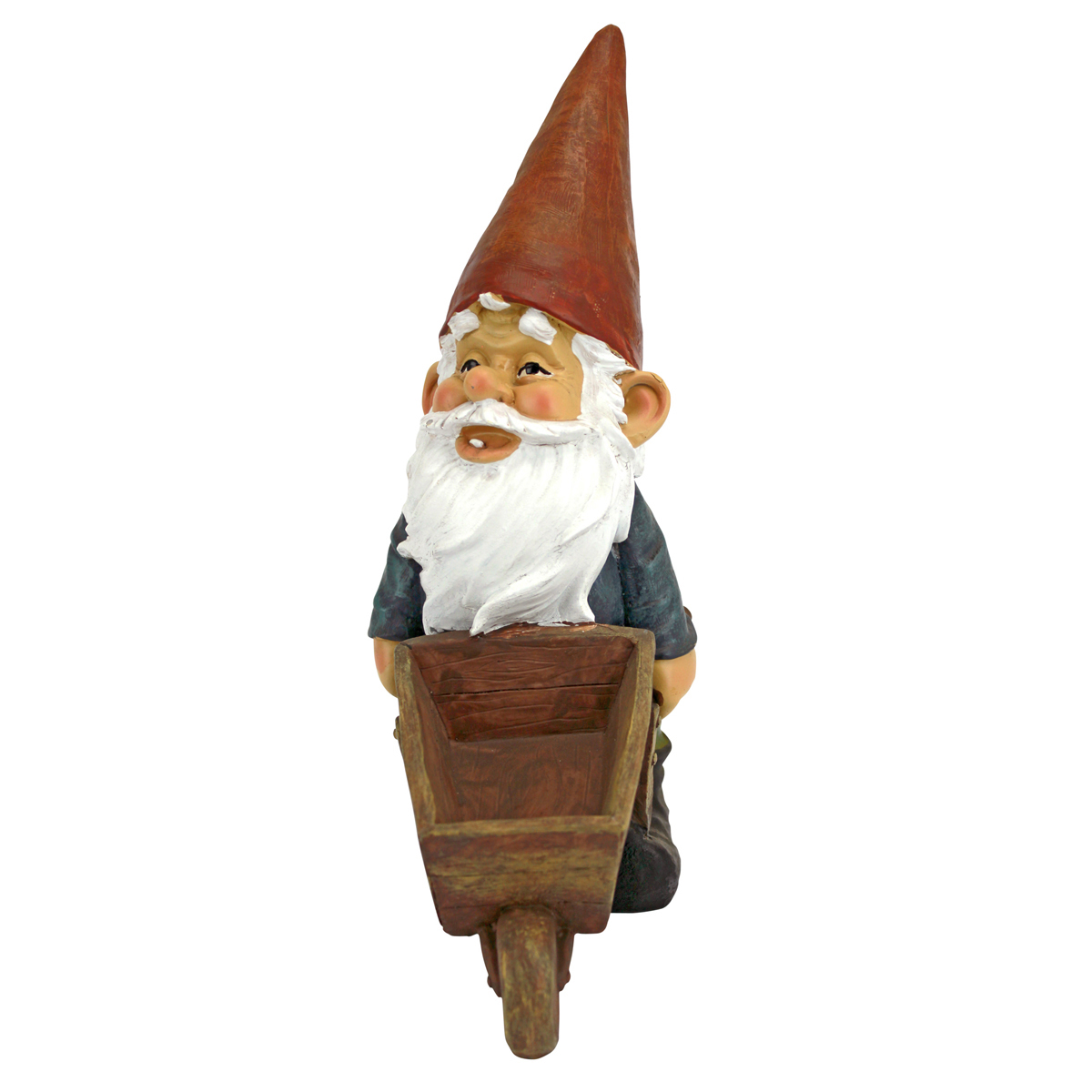 Image Thumbnail for Dt Wheelbarrow Willie Garden Gnome Statue